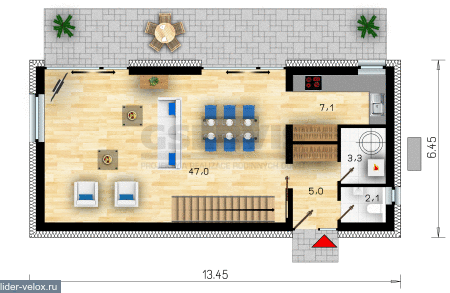 GS PASIV 1 план 1 этажа